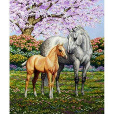 Набір для творчості зі стразами на картоні 5D "Навесні" 21*25 см (JA21130)