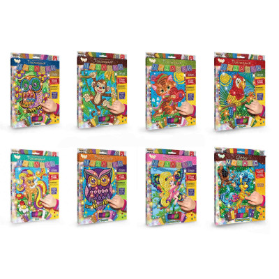 Набір для творчості "Блискуча мозаїка "Glitter Mosaic" с.3 (20)БМ-03-01,02,03,04,05...10