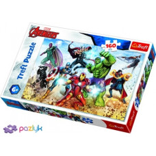 Пазли - (160 елм.) - "Готові рятувати світ" / Марвел: "Месники"/Trefl
