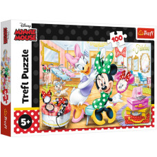 Пазли "100" Mickey&friends Мінні в салоні краси Trefl 16387
