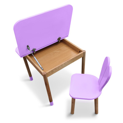 Комплект ARINWOOD Зайчик Box Фіолетовий (столик+стільчик) 04-025VIOLET-BOX