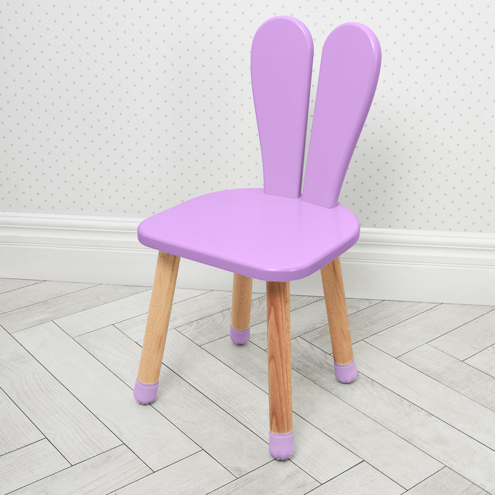 Стільчик ARINWOOD Зайчик Фіолетовий Круглоовальне сидіння 04-2VIOLET