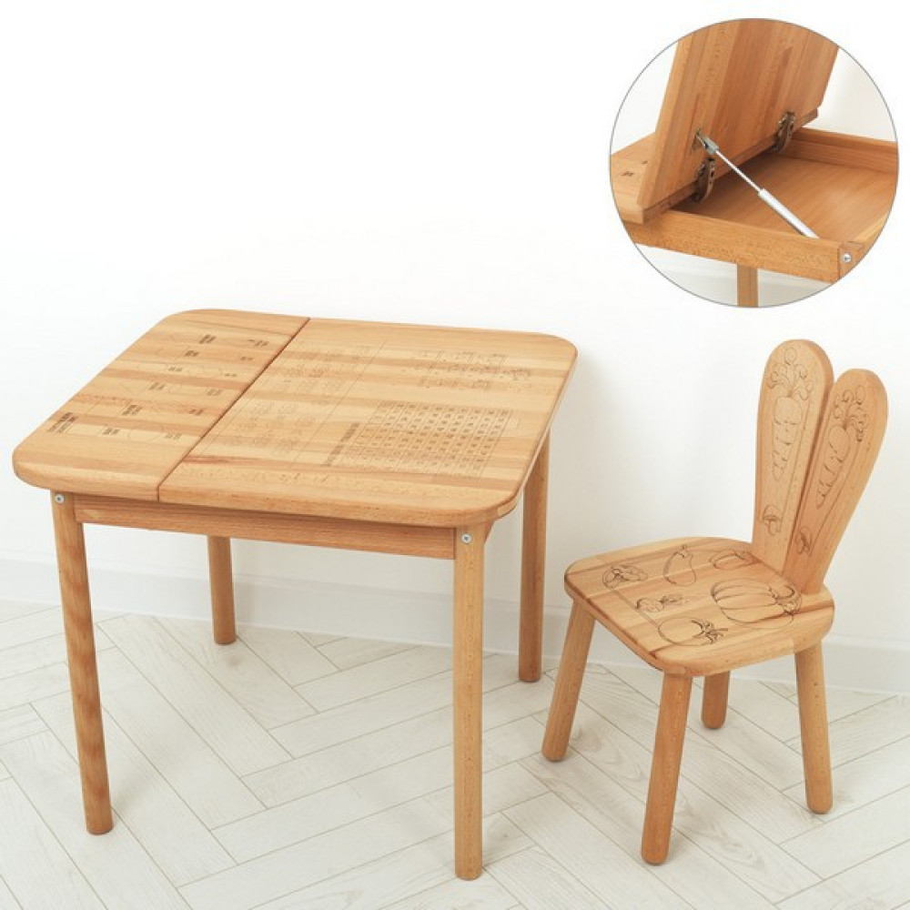Комплект ARINWOOD Зайчик Еко Математика (столик + стільчик) 04-025EKO-BOX