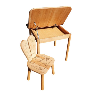 Комплект ARINWOOD Зайчик Еко Математика (столик + стільчик) 04-025EKO-BOX