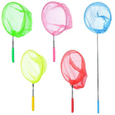 Сачок для метеликів  MS 1287-1 (60шт) ручка-телескоп.от18до66см,диам.20см,длина38до86см,металл, 5цветов