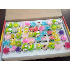 Колечко, світлові ефекти, в дисплеї 50 шт( мікс)