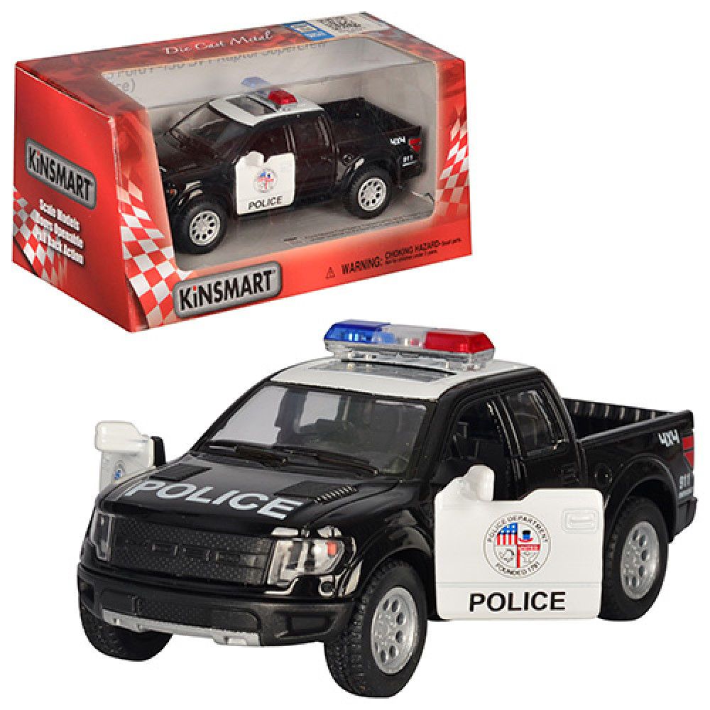 Джип KT 5365 WP (24шт) металл,инер-й,"Ford F-150 SVT (Police)",12-5-6см,1:46,откр.дв,рез.колеса,в кор-ке,16-7,5-8см