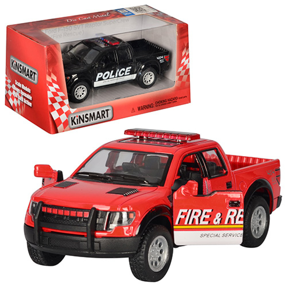 Джип KT 5365 WP (24шт) металл,инер-й,"Ford F-150 SVT (Police)",12-5-6см,1:46,откр.дв,рез.колеса,в кор-ке,16-7,5-8см