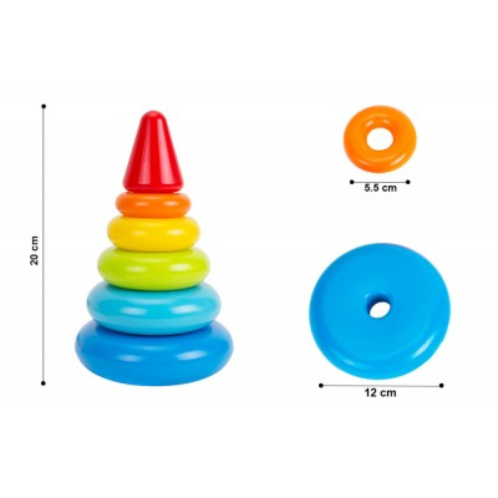 Пірамідка ТехноК" арт.6863, мала в сітці  ,