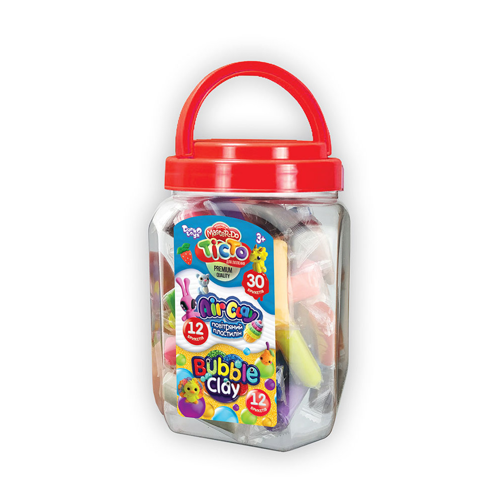 Креативна творчість "3в1:тісто для ліплення, повітряний пластилін,кульковий пластилін" укр (6)TAB-01-01U