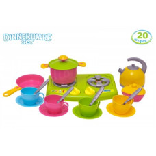 Кухонний набір з плиткою і посудом в сітці 6 ТехноК", арт.3572