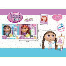 Лялька BLD 296 (36/2) 2 вида, наклейки, платье, 2 маркера, в коробке