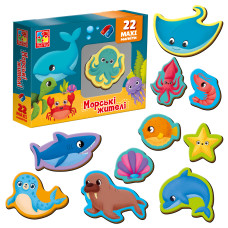 Набір магнітів "Морські мешканці" VT3106-27 (укр)