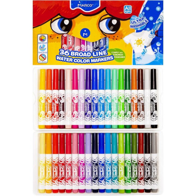 Фломастери 36 кольори MARCO JUMBO 1632/36CB (112329)