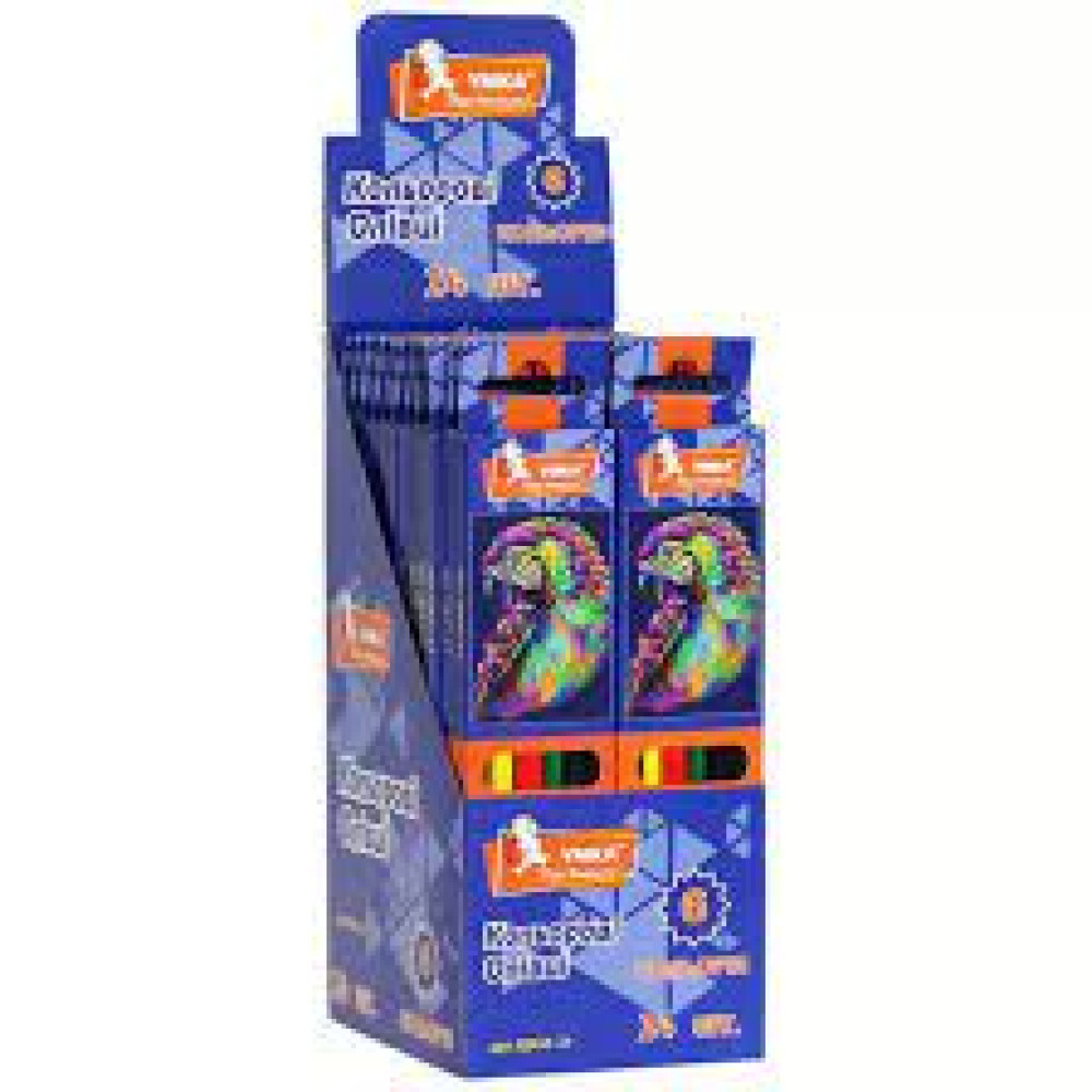 Олівці кольор, 6 кол., трикут., "Фауна", ЦК41-21,УМКА