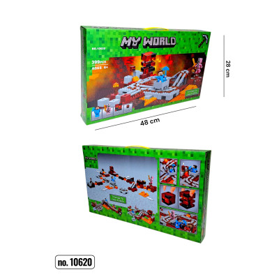 Конструктор "МС" 10620 (18) "Підземна залізниця" 399 деталей, в коробці