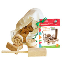 Конструктор з дерева "Юний Майстер", мішковина FS08 (1-11)