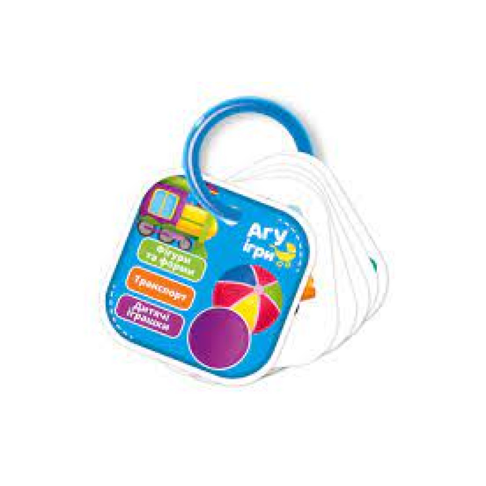 Картки на кільці "Фігури та форми. Транспорт"  VT2000-02 (укр)