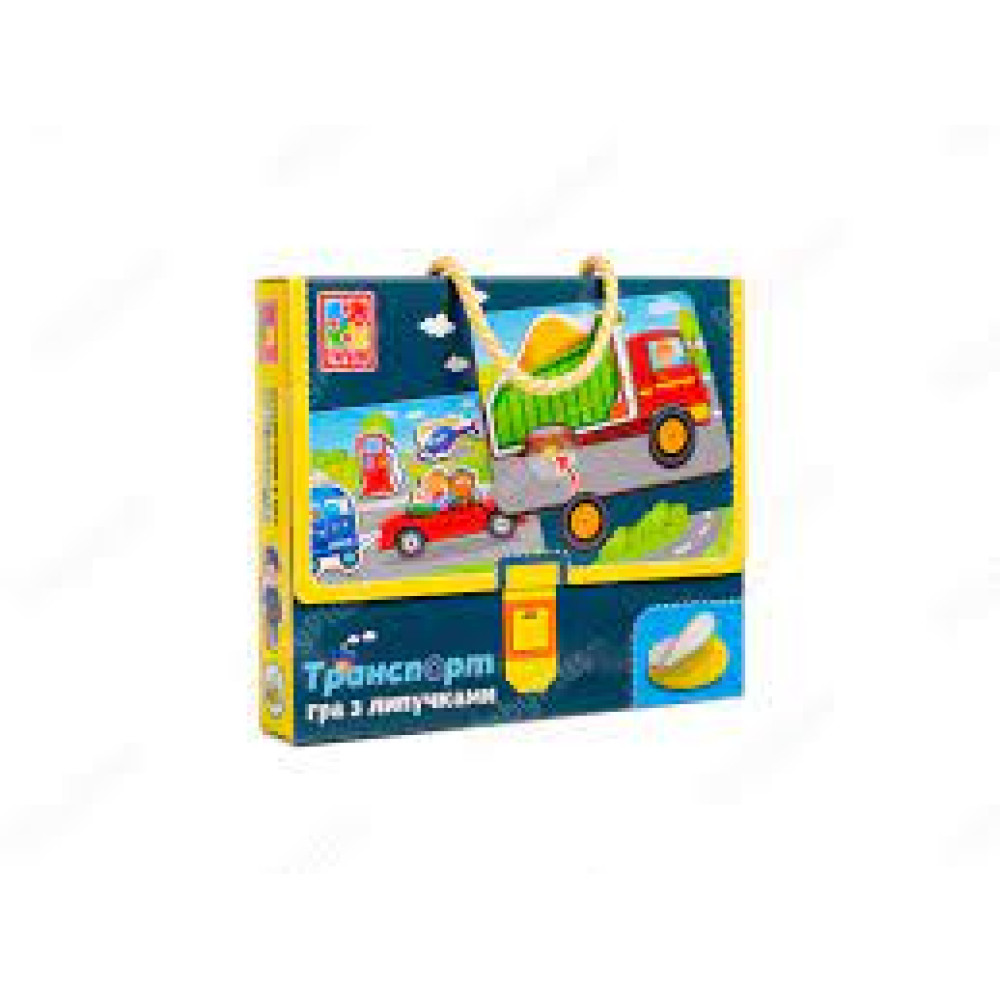 Гра з липучками "Транспорт"  VT1302-28 (укр)