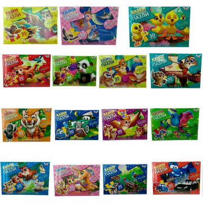 Пазли 30 ел. максі с.7 (16)Mx30-07-01,02,03,04...16