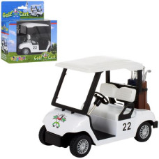 Машинка металева KS 5105 W (24шт) GOLF CART металл, инер-я, 11,5см, в кор-ке, 14-16-7см
