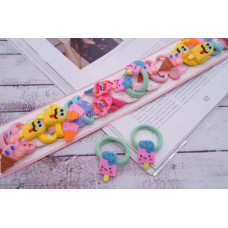 Гумка мікрофібра морозиво 2.5 см 4-3.3-18. в упаковці 20шт, ціна за упаковку