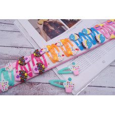 Заколка-хлопавка тістечко,6 см 9-3.9-18, в упаковці 20шт, ціна за упаковку.