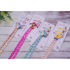 Пасма косички + хлопавки Єдиноріжок, 37 см СА-2-25