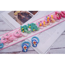 Гумка мікрофібра звірятка 2.5 см 56-3.6-18, в упаковці 20шт, ціна на упаковку