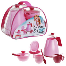 Набір посуду "Cooking Set" Рожевий (15 пр) в сумці YU-P4820