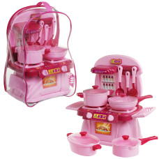 Набір посуду "Cooking Plate with Dishes" Рожевий (10 пр) в сумці YU-P1719