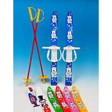 Лижі пластикові L=60см (10шт) в наборі з палками