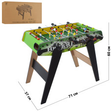 Футбол 1058A+1 (1шт) дерев,71-37-в60см,на нож/штангах, шкала вед.счета, мяч2шт,в кор-ке,73-38-10см