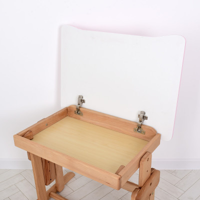 Комплект парта ARINWOOD Совеня Бук Білий парта та стілець регульовані 04-031WHITE