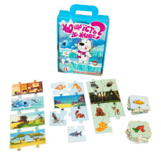 Пазли 30910 (укр) "Хто що їсть? Де живе?", в кор-ці 23-18,5-5 см