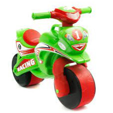 Мотобайк музичний салатовий з червоним Спорт