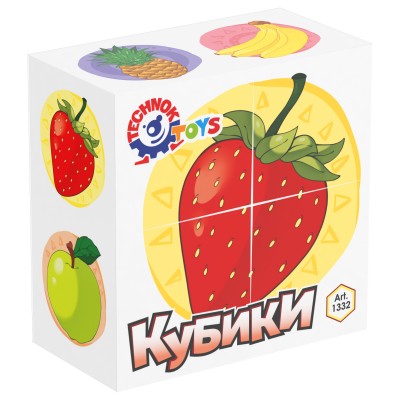 Іграшка кубики  "Фрукти ТехноК", арт.1332