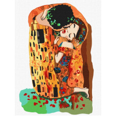 Набір для розпису по номерах "Поцілунок" 30х40см KHO4866