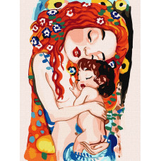 Набір для розпису по номерах "Материнська любов" 30х40см KHO4867