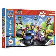 Пазли - (100 елм.) - "Герої на мотоциклах" / Nickelodeon: "Щенячий патруль"/Trefl