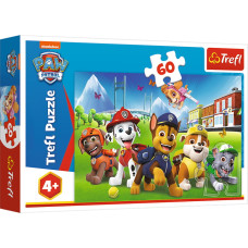 Пазли "60" Paw Patrol Щенячий патруль на траві Trefl 17375