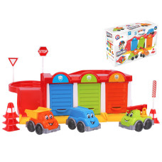 Гараж в коробці з дорожніми знаками ТехноК 8584