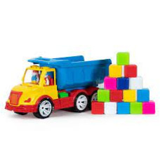 Самоскид Mati"  з кубиком малим ТМ Bamsic, арт 009/14 54*23*20