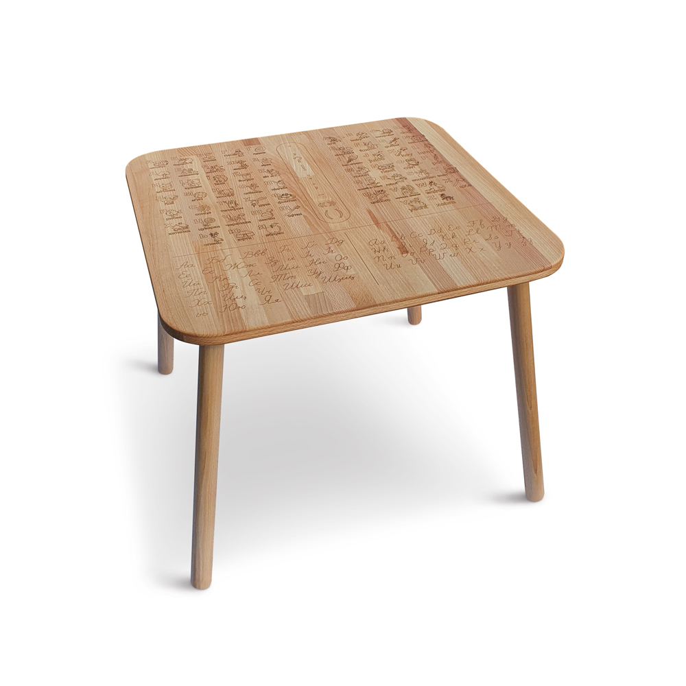 Cтолик ARINWOOD Еко Абетка 600×600×520 мм 04-1EA