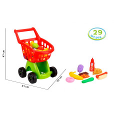 Візок для супермаркету з продуктами ТехноК, 8713