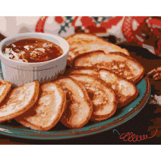 Набір для розпису по номерах "Оладки з варенням" 40х50см KHO5654