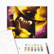 Картина за номерами: Котик Чарівник ©Маріанна Пащук