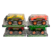 Джип 022-6 (144шт) инерц, 4 цвета, в слюде,20-12-10см