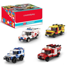 Конструктор PL-921-437 (6уп по 8шт) IBLOCK ТРАНСПОРТ, 4 вида у  боксі(8шт) інструкція на укр мові, наліпки, р-р уп-ки 22*16*6см, р-р дісплей бокса 45*