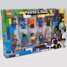 Набір Фігурок майнкрафт 0296-0302 в коробці 12шт в наборі